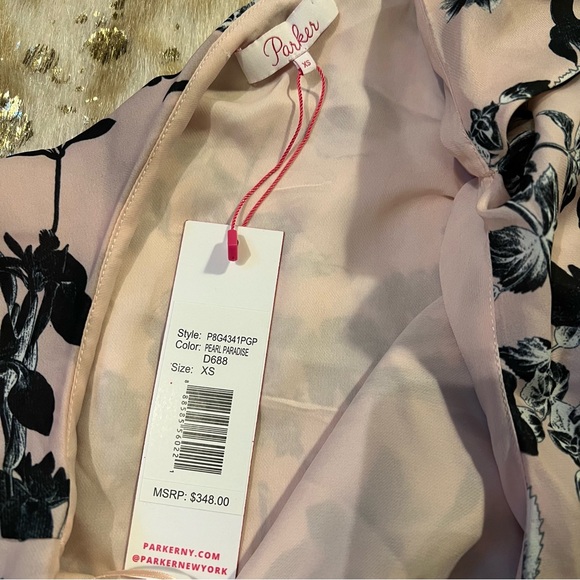 NWT Parker XS Pure Paradise One-Shoulder Pink Mini Dress. Retail price: $348.00 - Picture 10 of 10